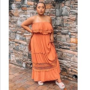 FOREVER 21 | Plus Size Strapless Crochet Dress